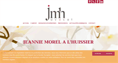 Desktop Screenshot of morelalhuissier-avocat.com